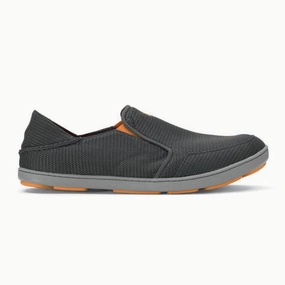 Date night Mens Olukai Nohea Mesh in Dark Shadow/Wild Dove