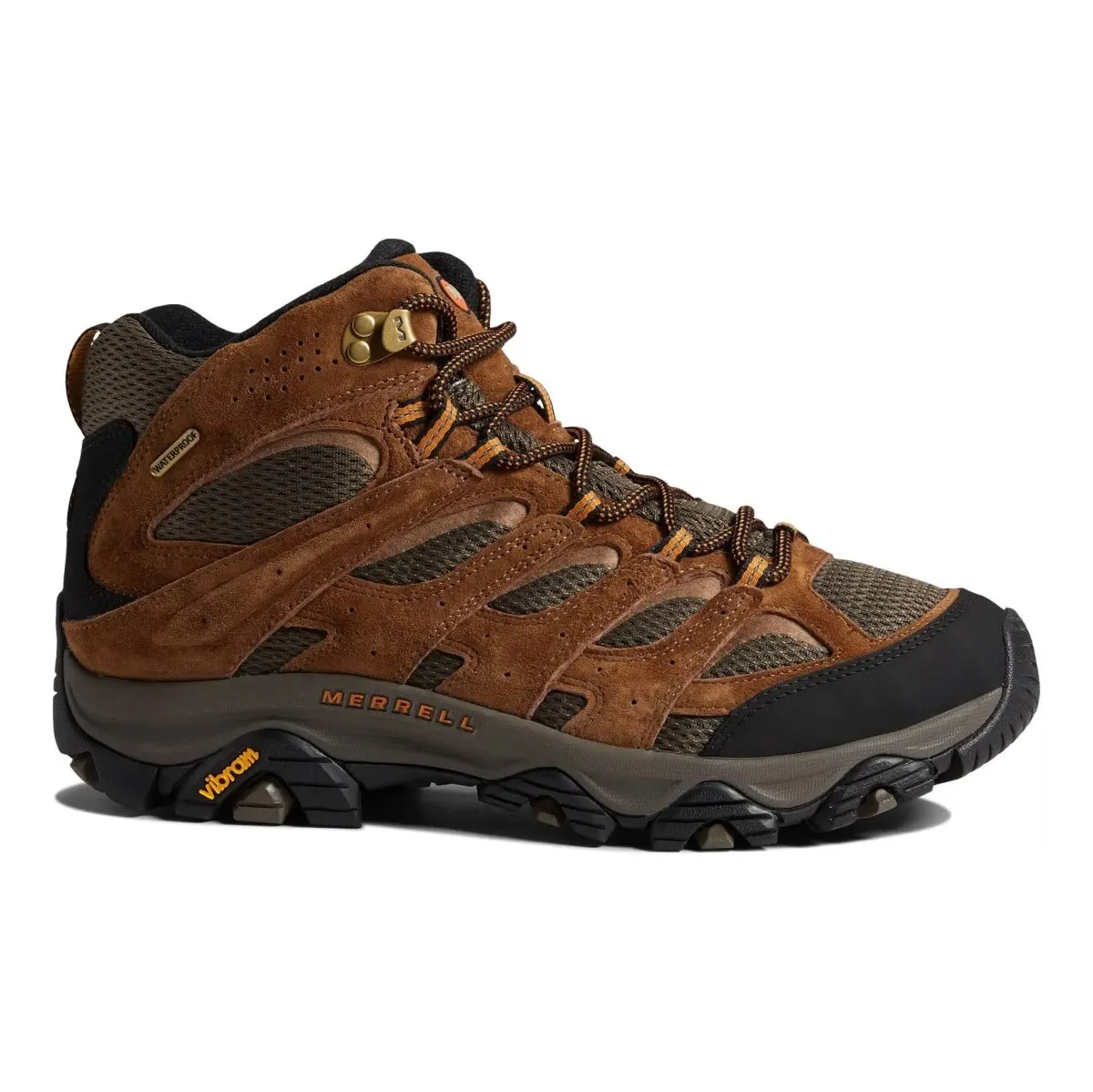 Merrell Men's Moab 3 Mid Earth Waterproof Extreme Grip AntiOdor