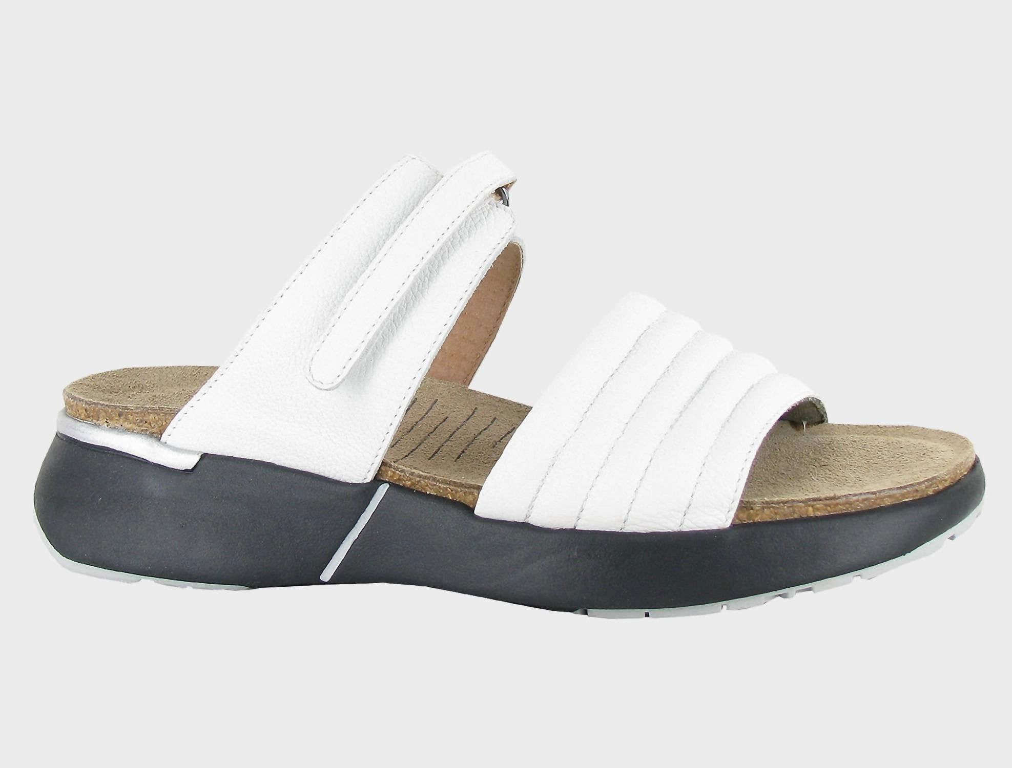 Open Back Women's Naot Vesta Platform In Soft White Leather