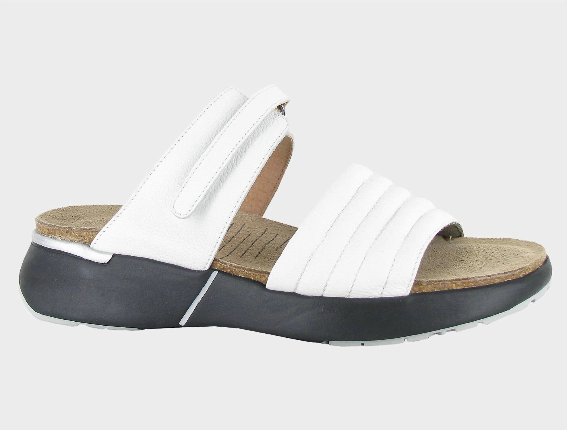 Patent Leather Women's Naot Vesta Platform In Soft White Leather