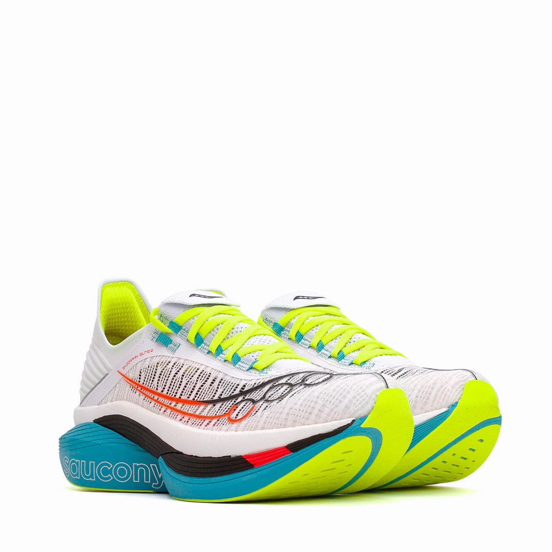 Saucony Men Endorphin Elite 2 White Mutant S30994-97 Reflective Safety Details