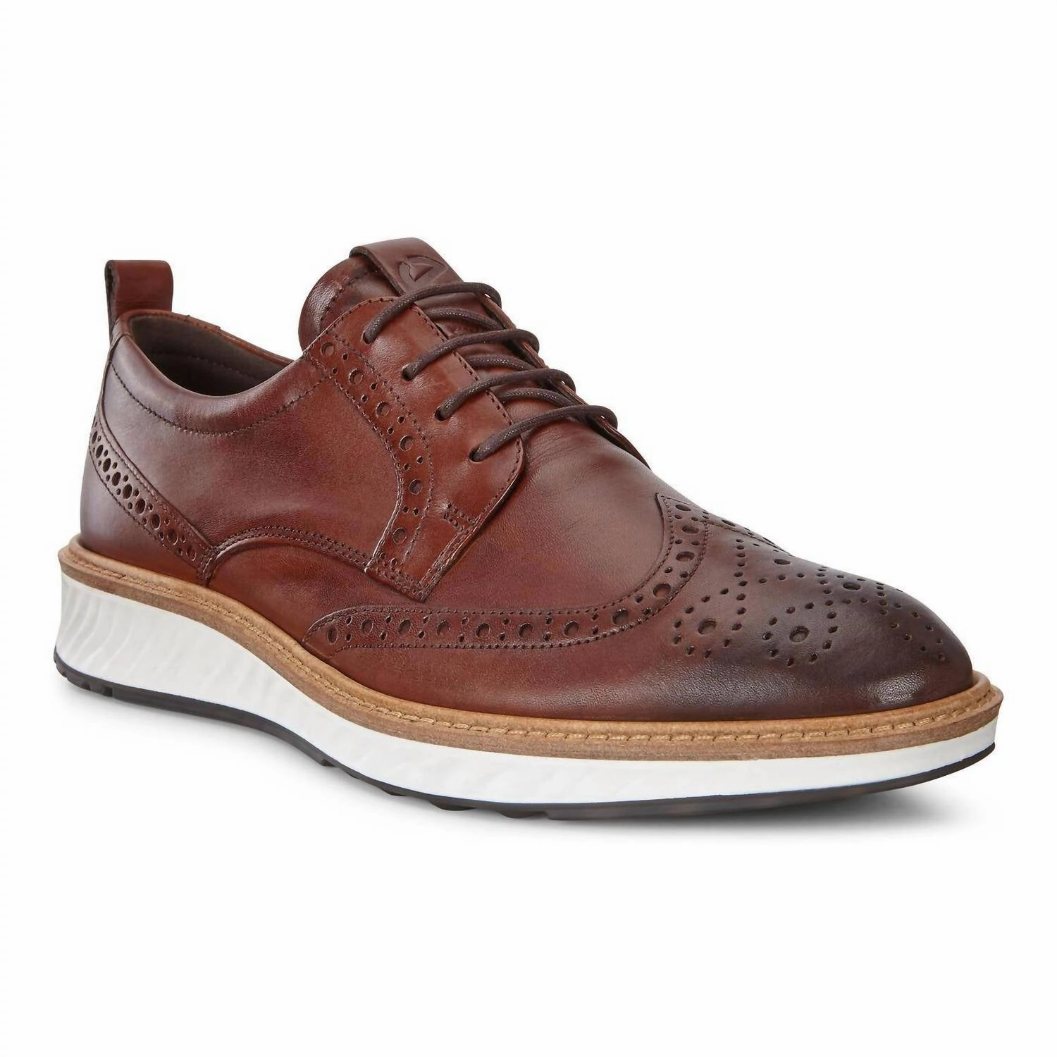 Designer Brand Oxfords Casual Office Shoes Men's St.1 Hybrid Wingtip Shoe In Cognac