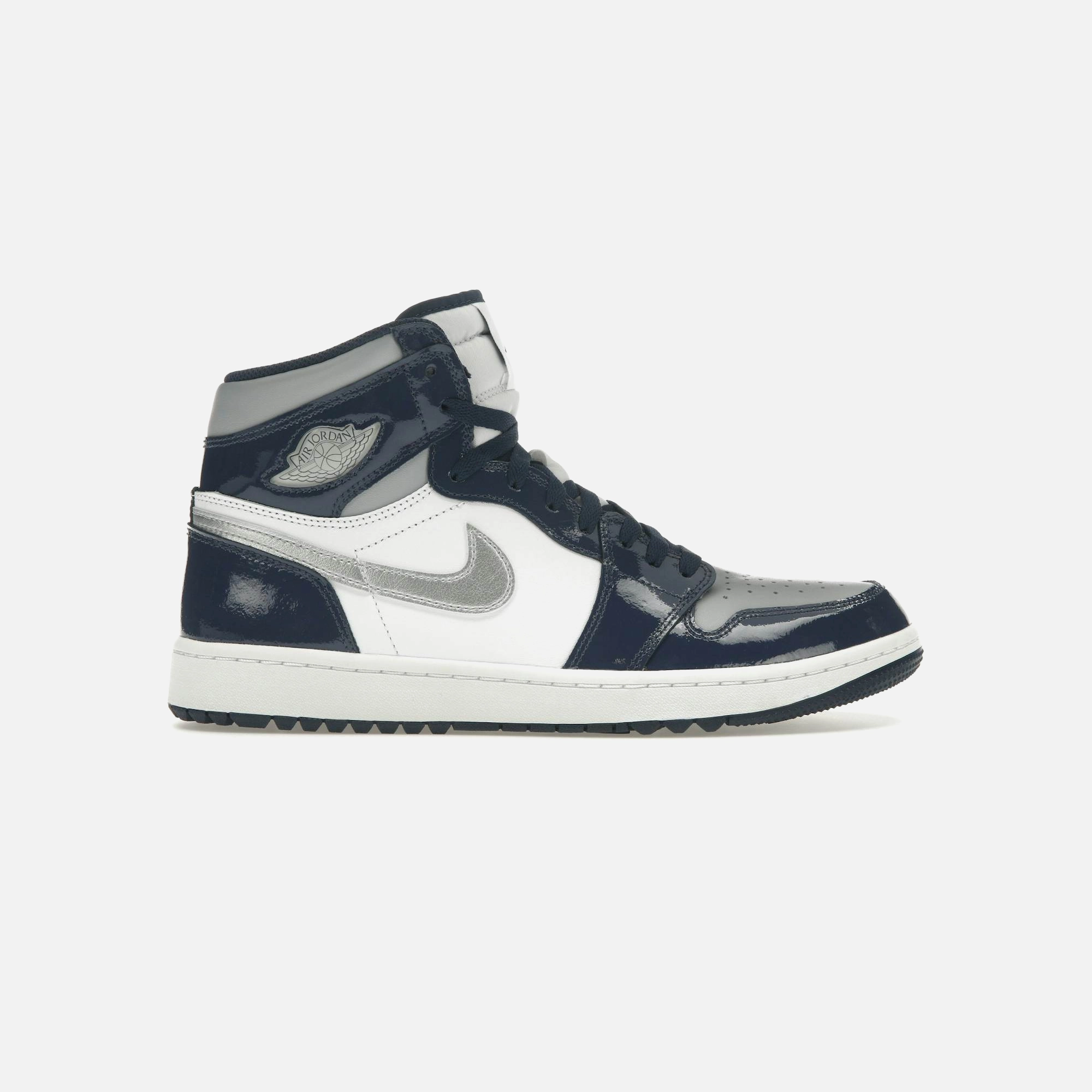 Nike Air Jordan 1 Retro High Golf Patent Midnight Navy Fast Motion