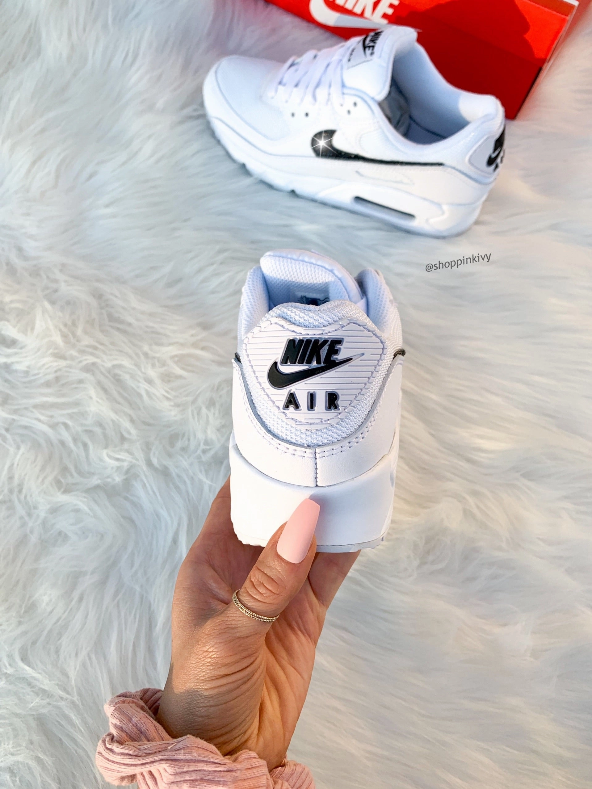 Cliff Hike Monochrome Swarovski Womens Nike Air Max 90