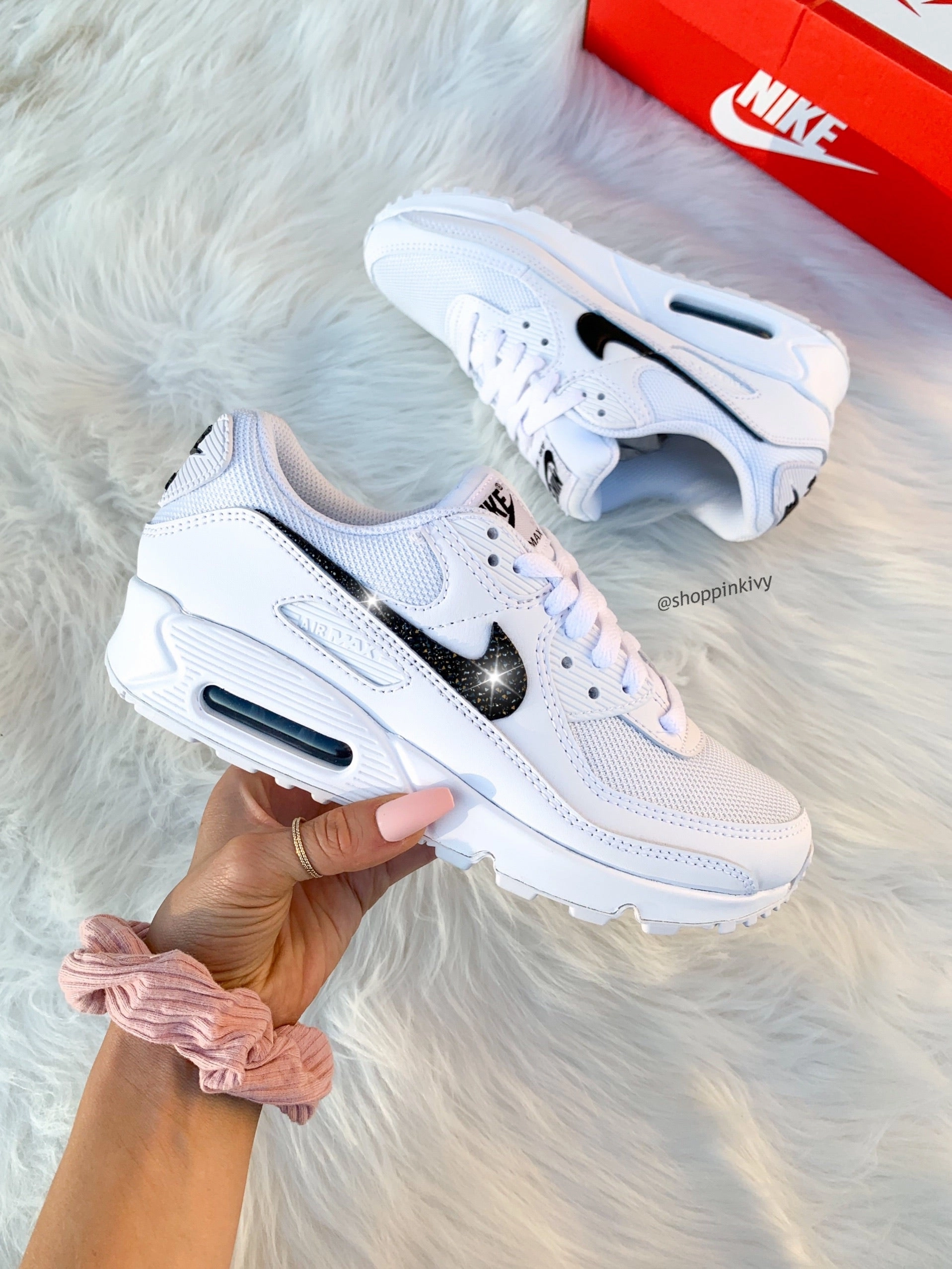 Lounge Fit Monochrome Swarovski Womens Nike Air Max 90