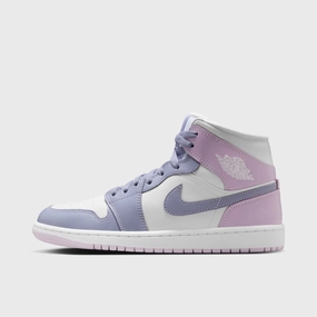 Jordan Women's 1 Mid Indigo Haze / Doll-White Vertical Cushion Pods Durable Rubber