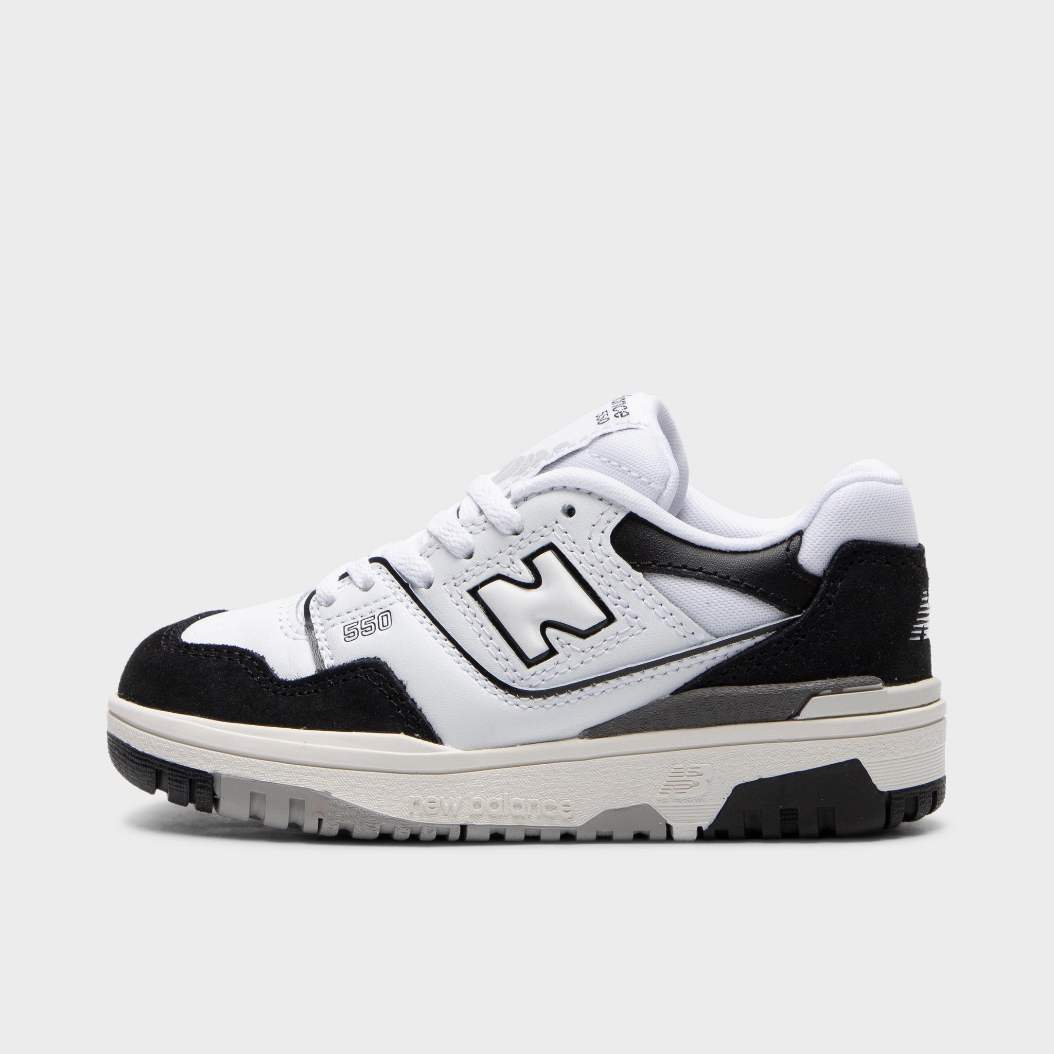 High density foam Breathable Tongue Construction New Balance Childrens' PSB550CA White / Black