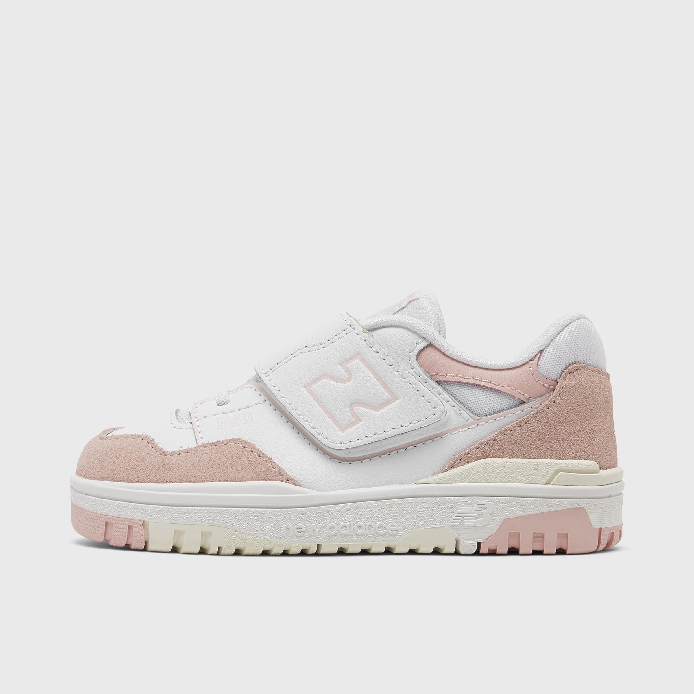 Pivot Point High Energy Return Midsole New Balance Infants' 550 White / Pink Haze