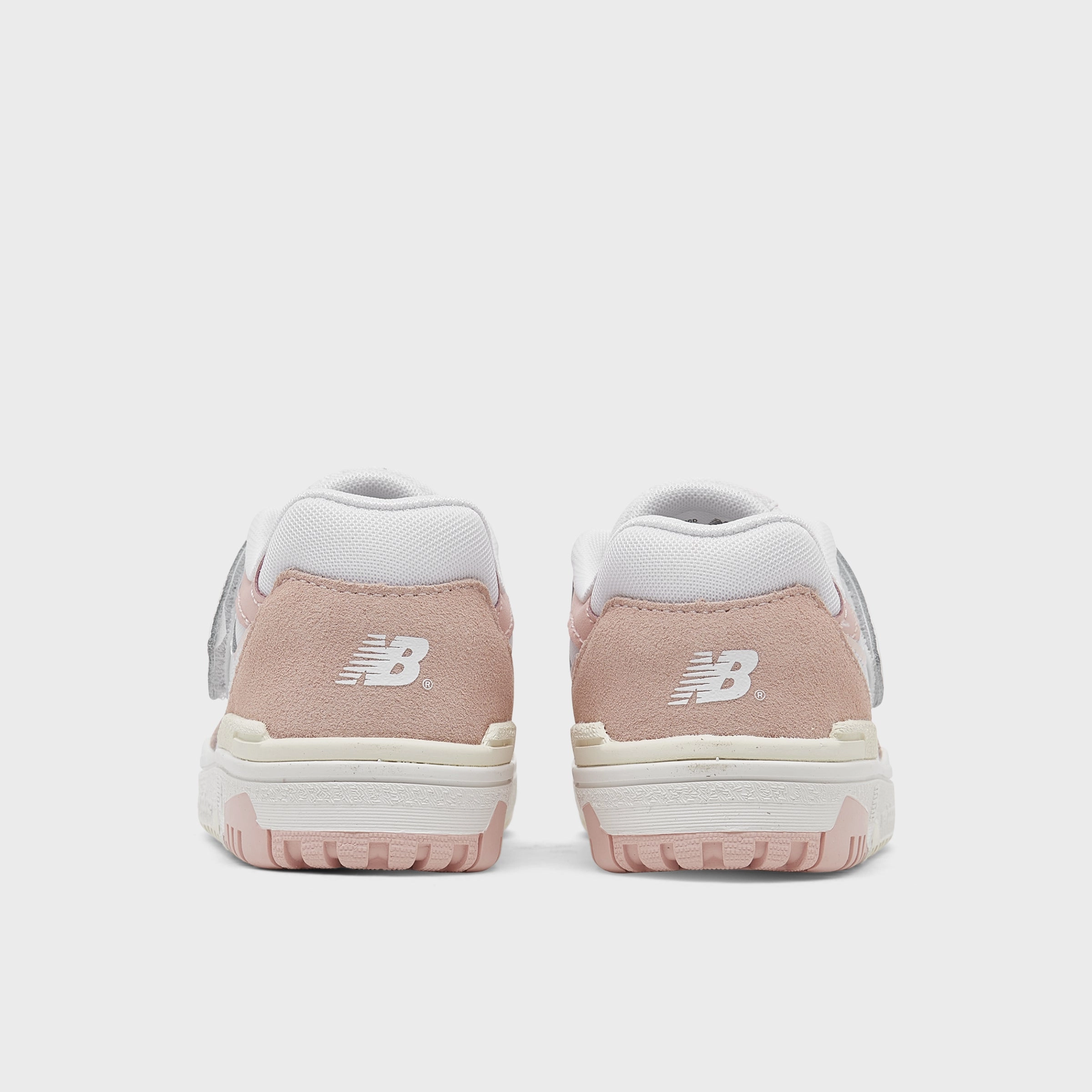 New Balance Infants' 550 White / Pink Haze Vertical Lift Enhancement Advanced Flex Notches