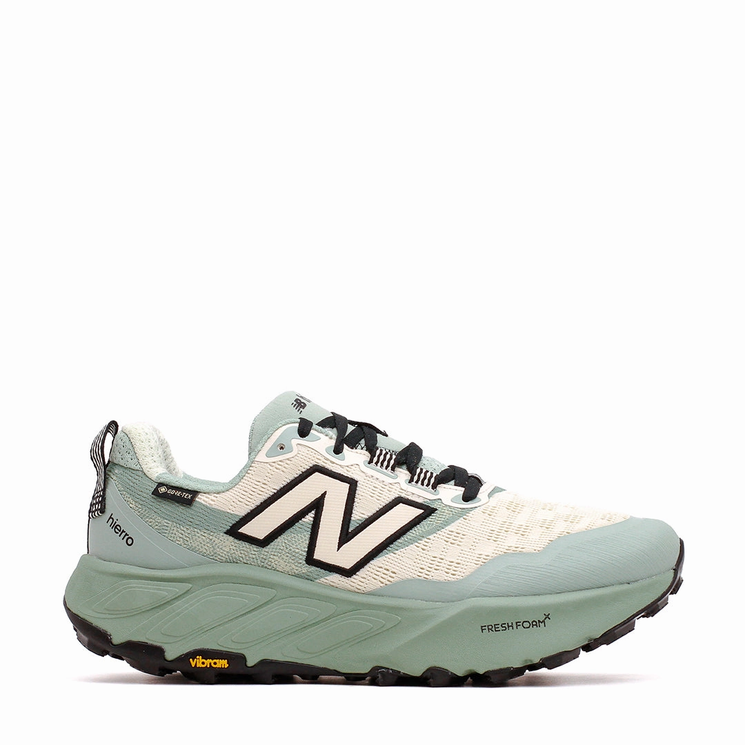 Padding Technology Subtle New Balance Men Fresh Foam X Hierro v9 GORE-TEX Mosaic Green MTHIGLA9