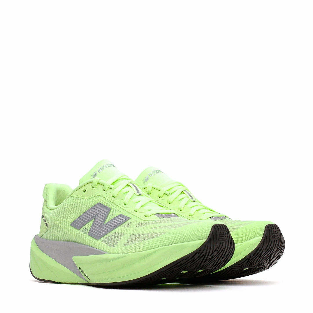 New Balance Men FuelCell Rebel v5 Mint Flash MFCXLZ5 Shock Absorbing Heel Lightweight Synthetic Fabric