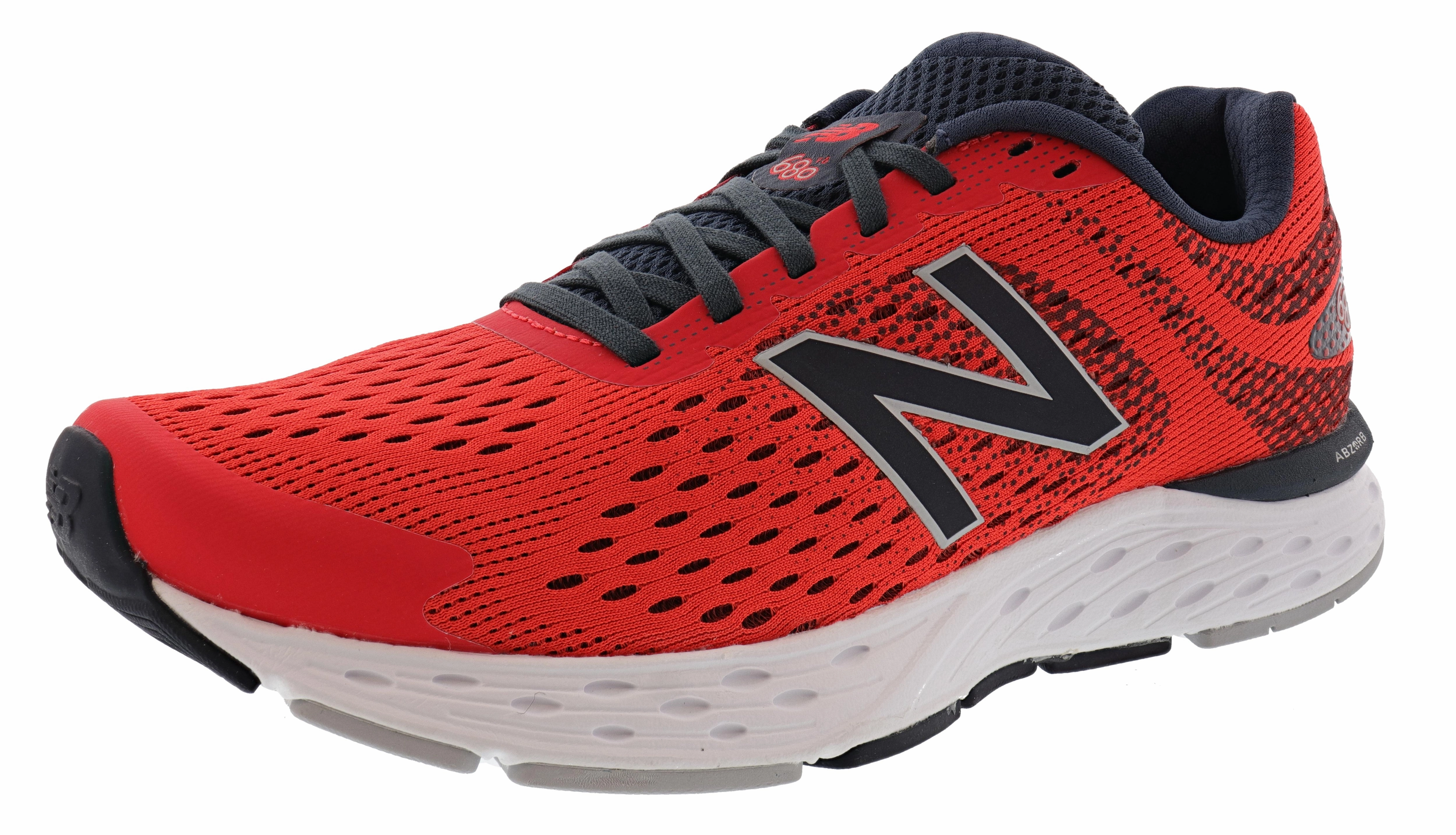 New Balance Men's 680V6 Lightweight Cushioning Running Shoes Lockdown Heel