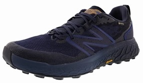 New Balance Men's Fresh Foam X Hierro v7 GTX Trail Running Shoes Ankle Hock Support reflective - details - safety shoes