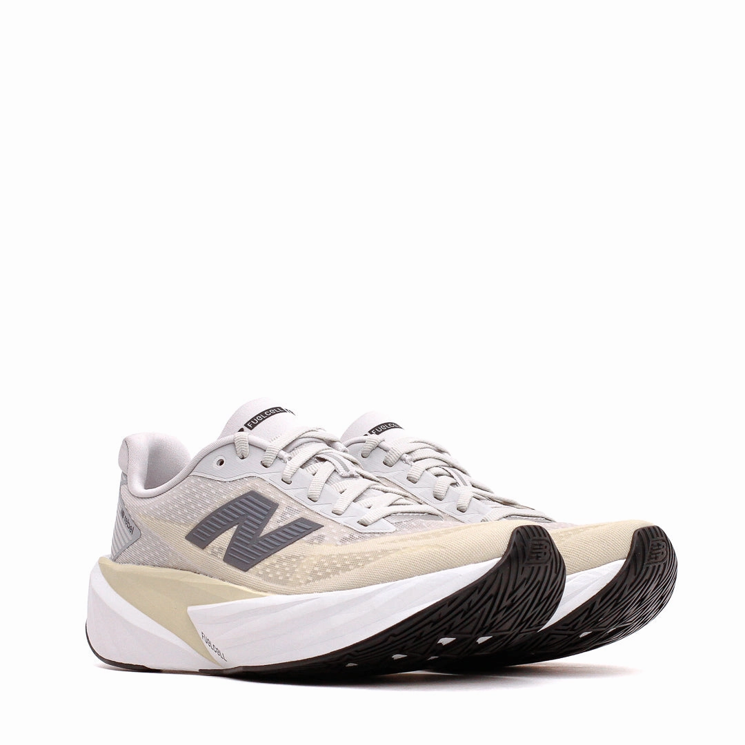 New Balance Women FuelCell Rebel v5 Linen Grey Matter WFCXLX5 Pressure Dispersing Insole