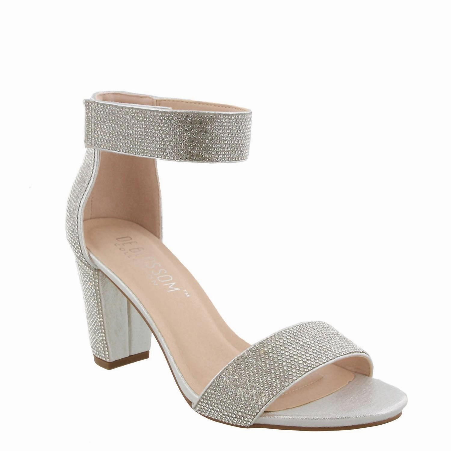 Nicky Silver Shimmer Velcro Strap Heel Weekend Glow