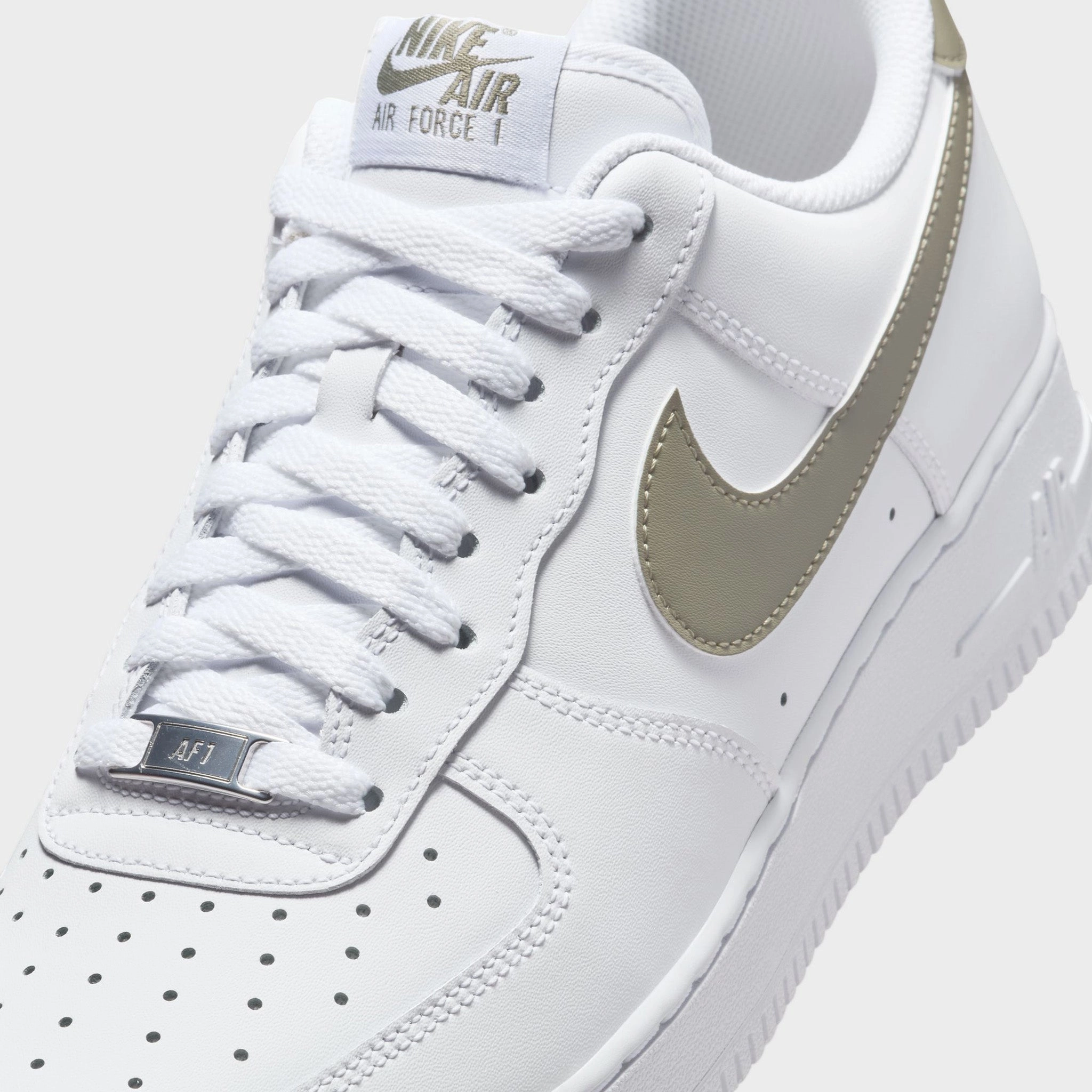Nike Air Force 1 '07 White / Light Army Lateral Stabilization Wings Speed Agility