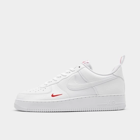 Nike Air Force 1 '07 White / White - University Red Hoop Dreams