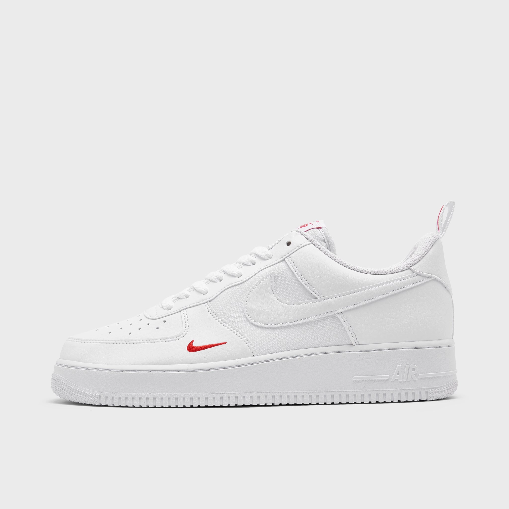 Nike Air Force 1 '07 White / White - University Red Hoop Dreams