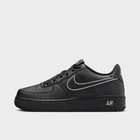 Good Arch Support Nike Air Force 1 GS Black / Light Smoke Grey