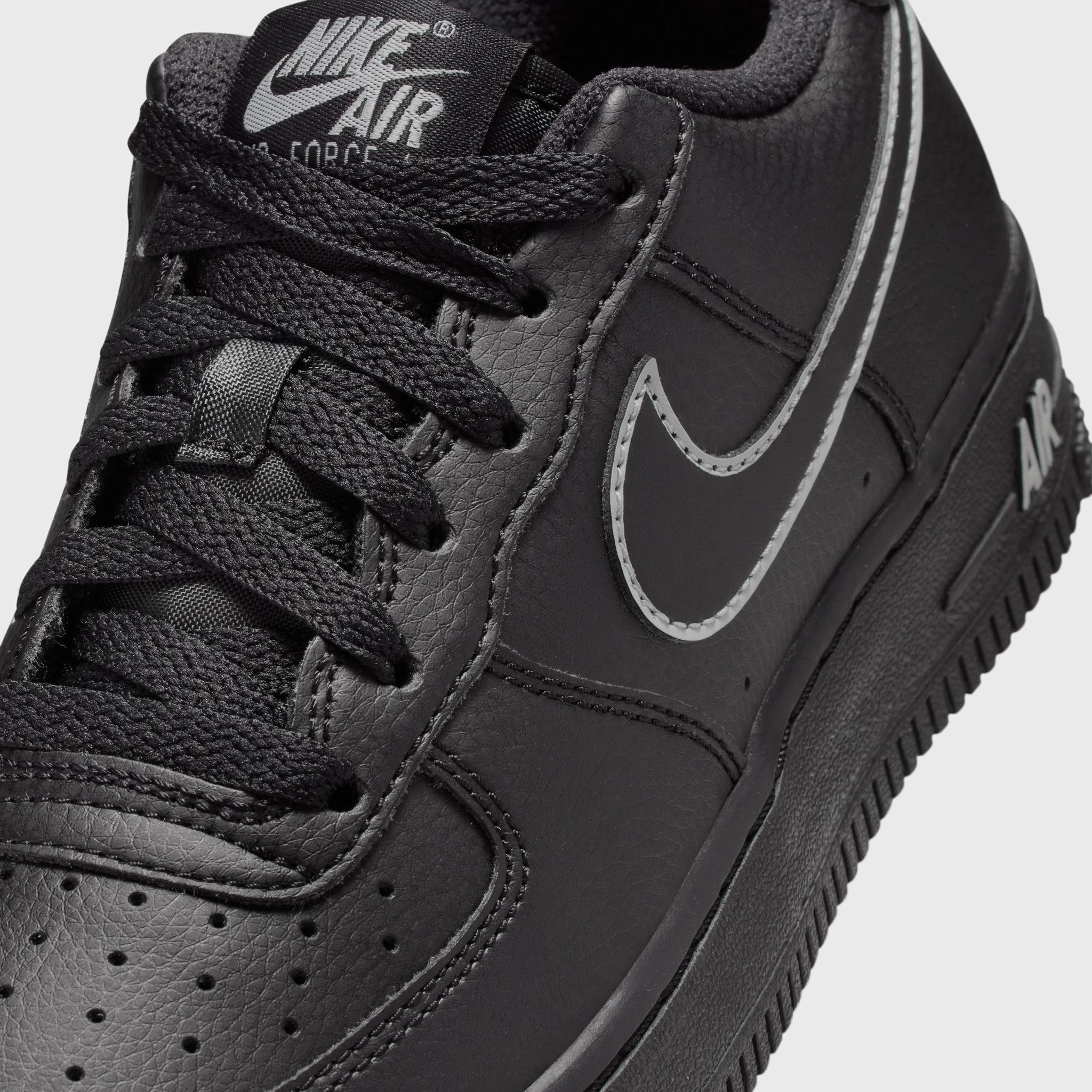 HardSole Rebound Pods Nike Air Force 1 GS Black / Light Smoke Grey