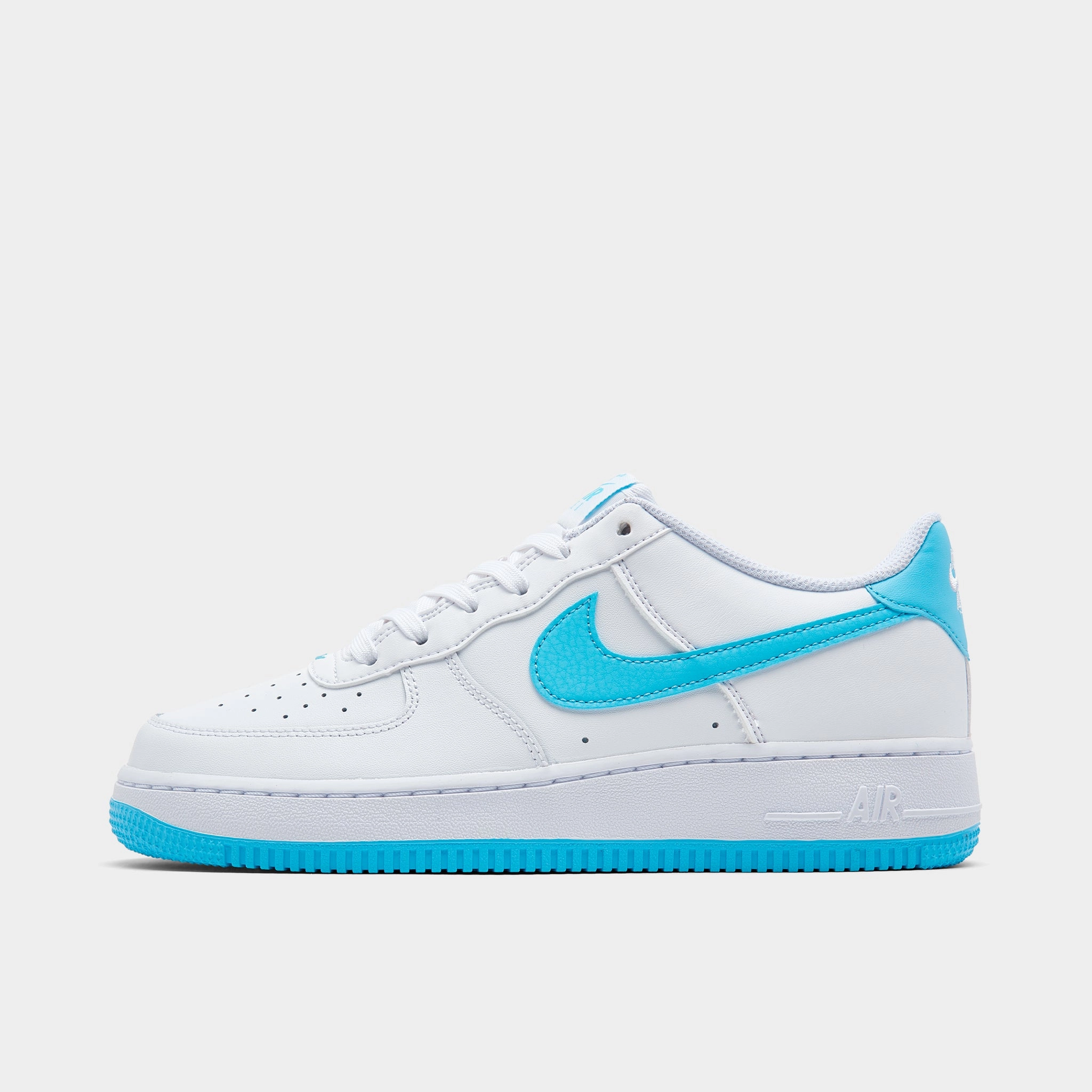 SlipOn Nike Air Force 1 GS White / Aquarius Blue - White