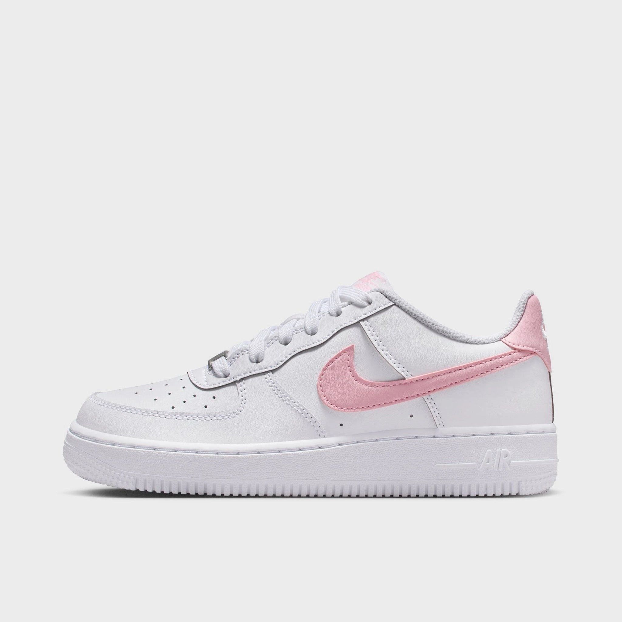 Composite Upper Material Nike Air Force 1 GS White / Medium Soft Pink - White