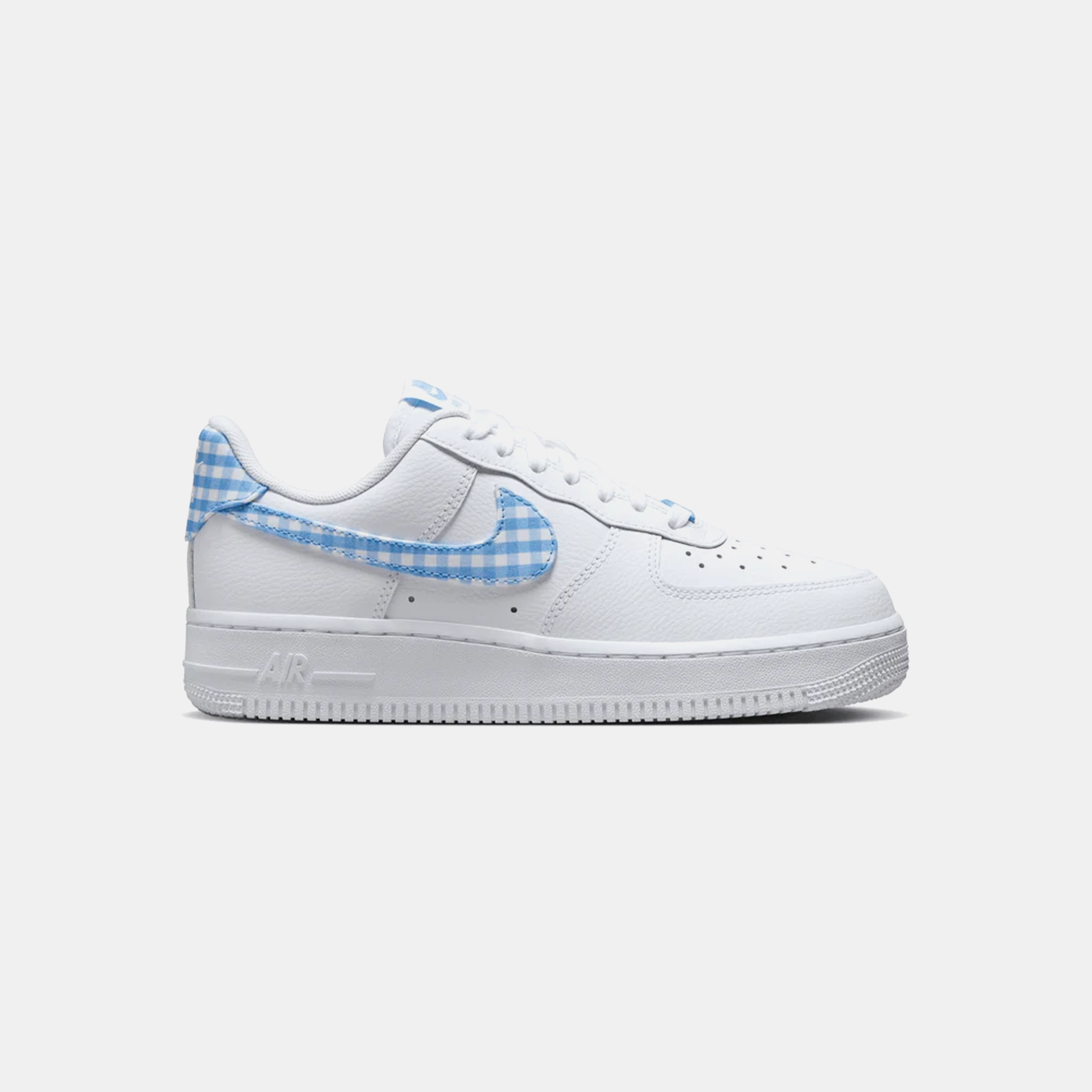 Nike Air Force 1 Low '07 Essential White University Blue Gingham Quick Dress