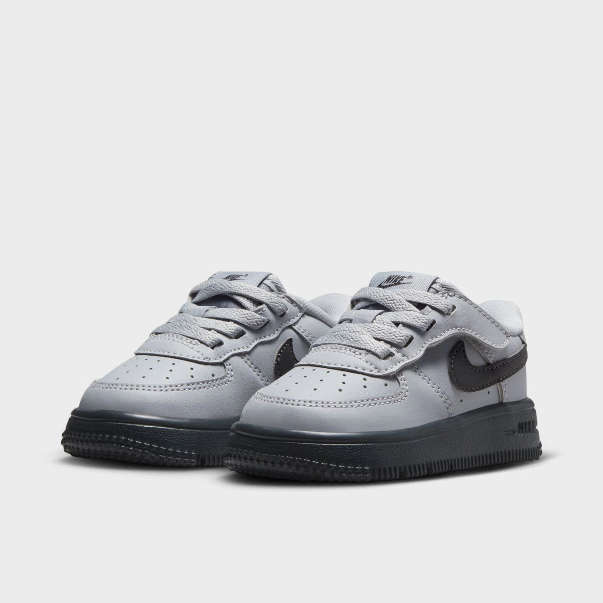 Bamboo Charcoal Insole Lace Up Nike Air Force 1 Low Easyon TD Wolf Grey / Dark Smoke Grey
