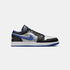 Unisex Fit Nike Air Jordan 1 Low Black Game Royal Metallic Platinum