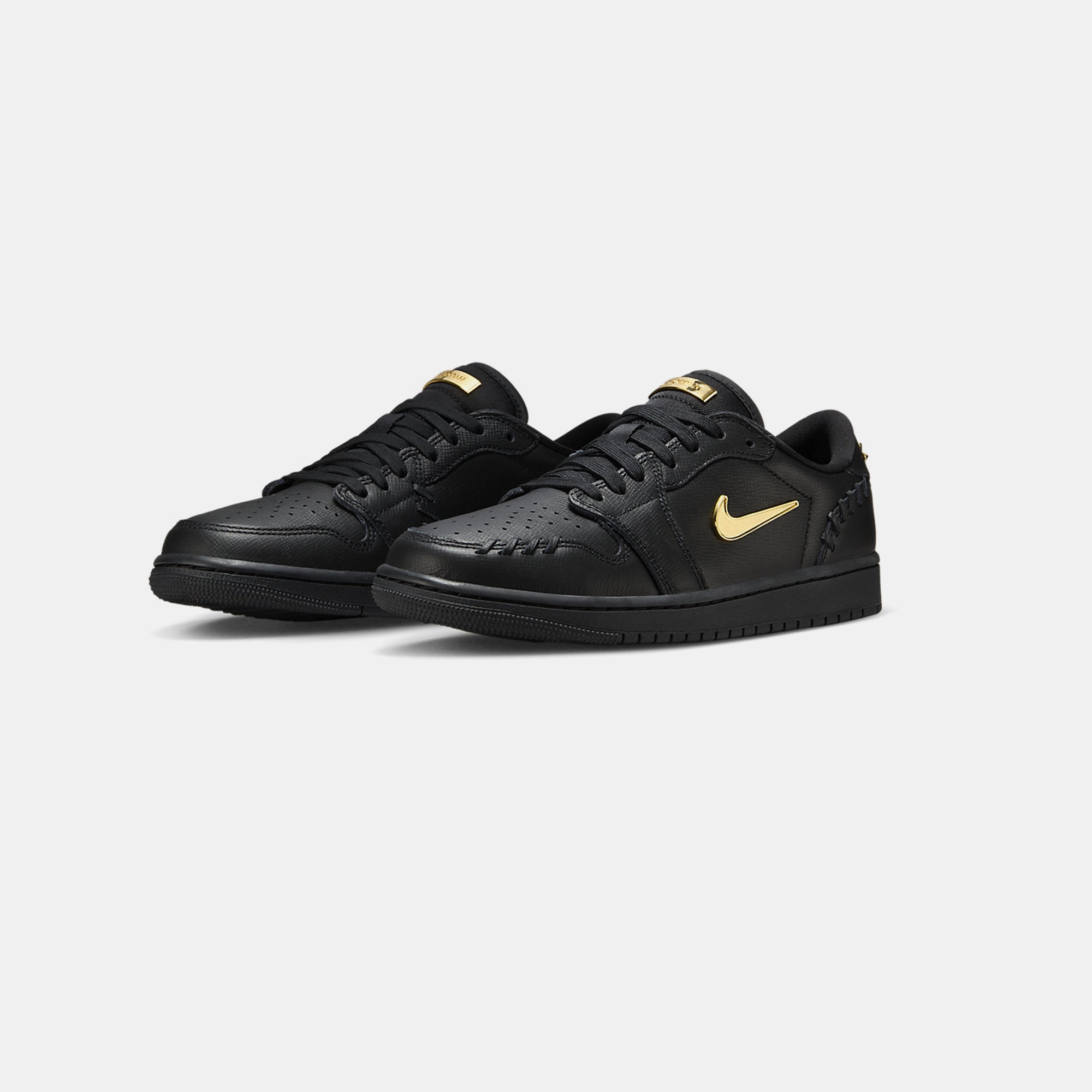 Nike Air Jordan 1 Low Method of Make Black Metallic Gold WMNS Ventilation Channel System