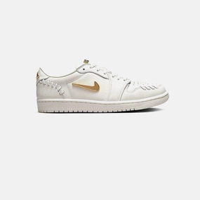 Grippy Outsole Subtle Vibe Nike Air Jordan 1 Low Method of Make Sail Metallic Gold WMNS