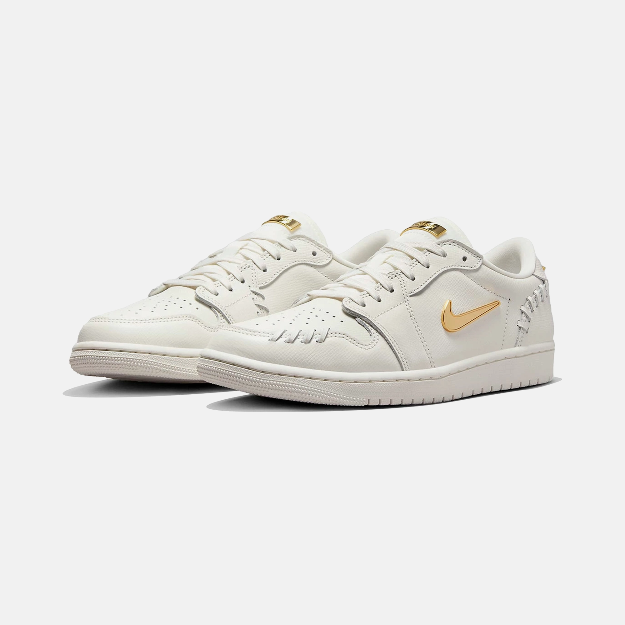 Nike Air Jordan 1 Low Method of Make Sail Metallic Gold WMNS Wood Step