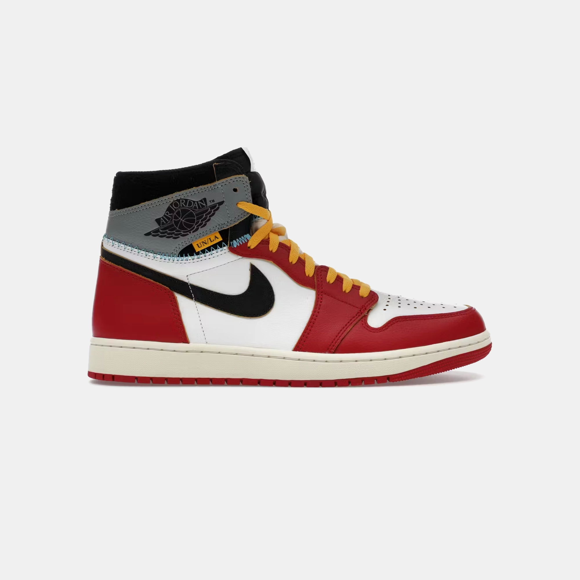 Nike Air Jordan 1 Retro High OG SP Union LA Chicago Shadow Red Soft Step Design morning jog