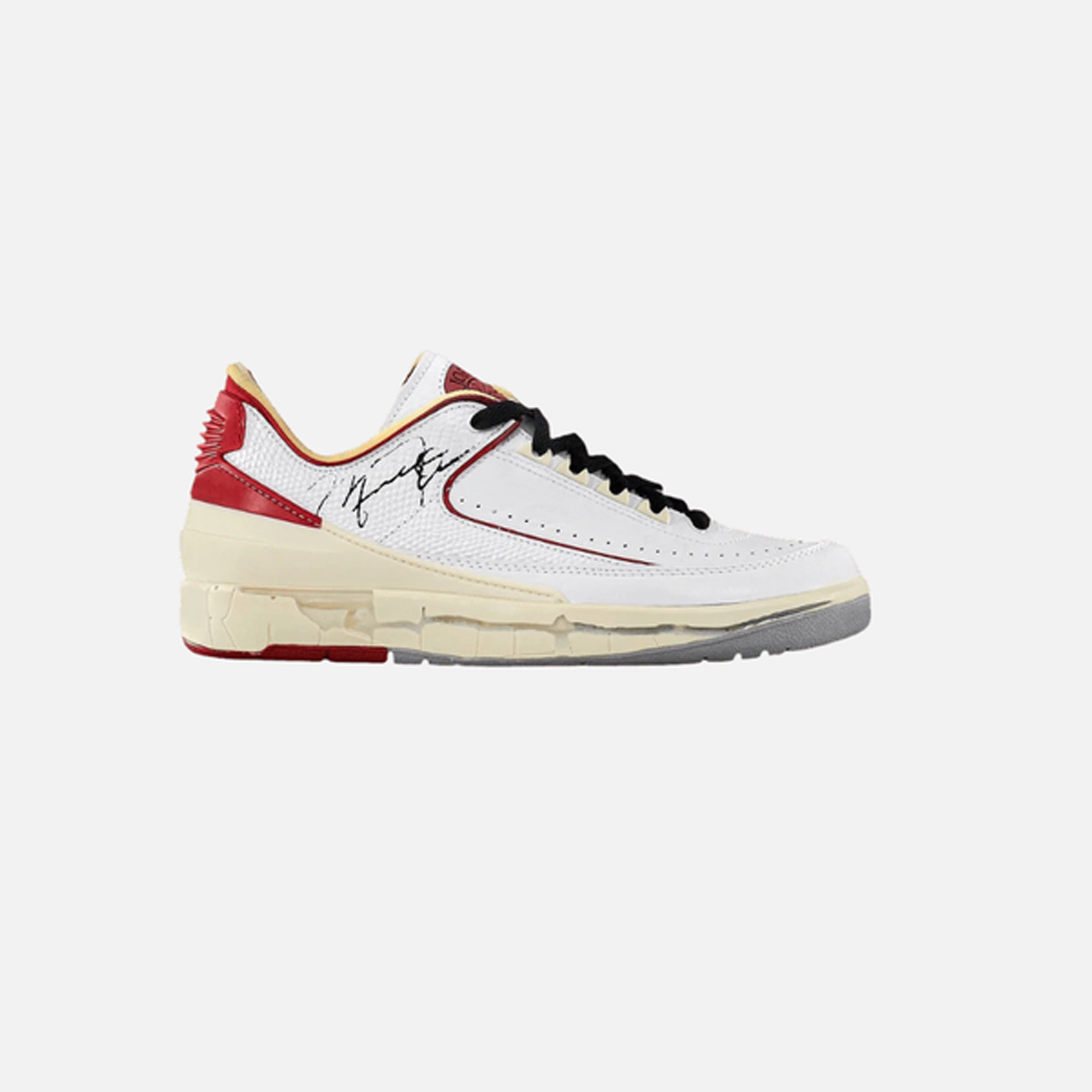 Nike Air Jordan 2 Low x Off-White White and Varsity Red Eco friendly materials