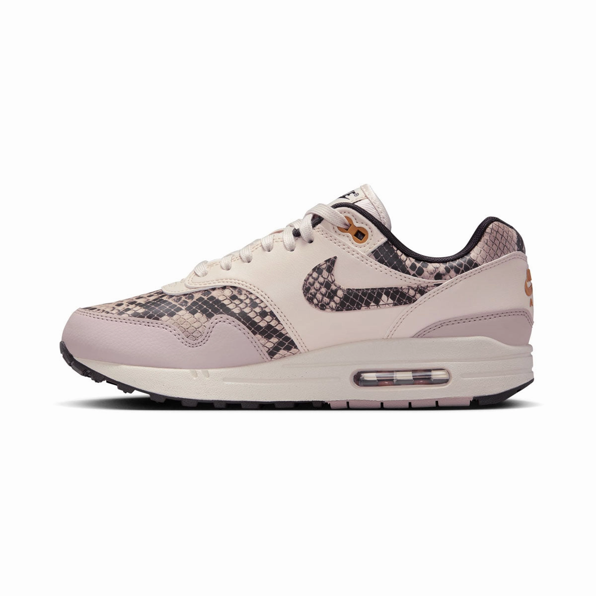 Pressure Relief Insole Lockdown Lace Loop Nike Air Max 1 '87 'Light Orewood Brown' Women's Shoes