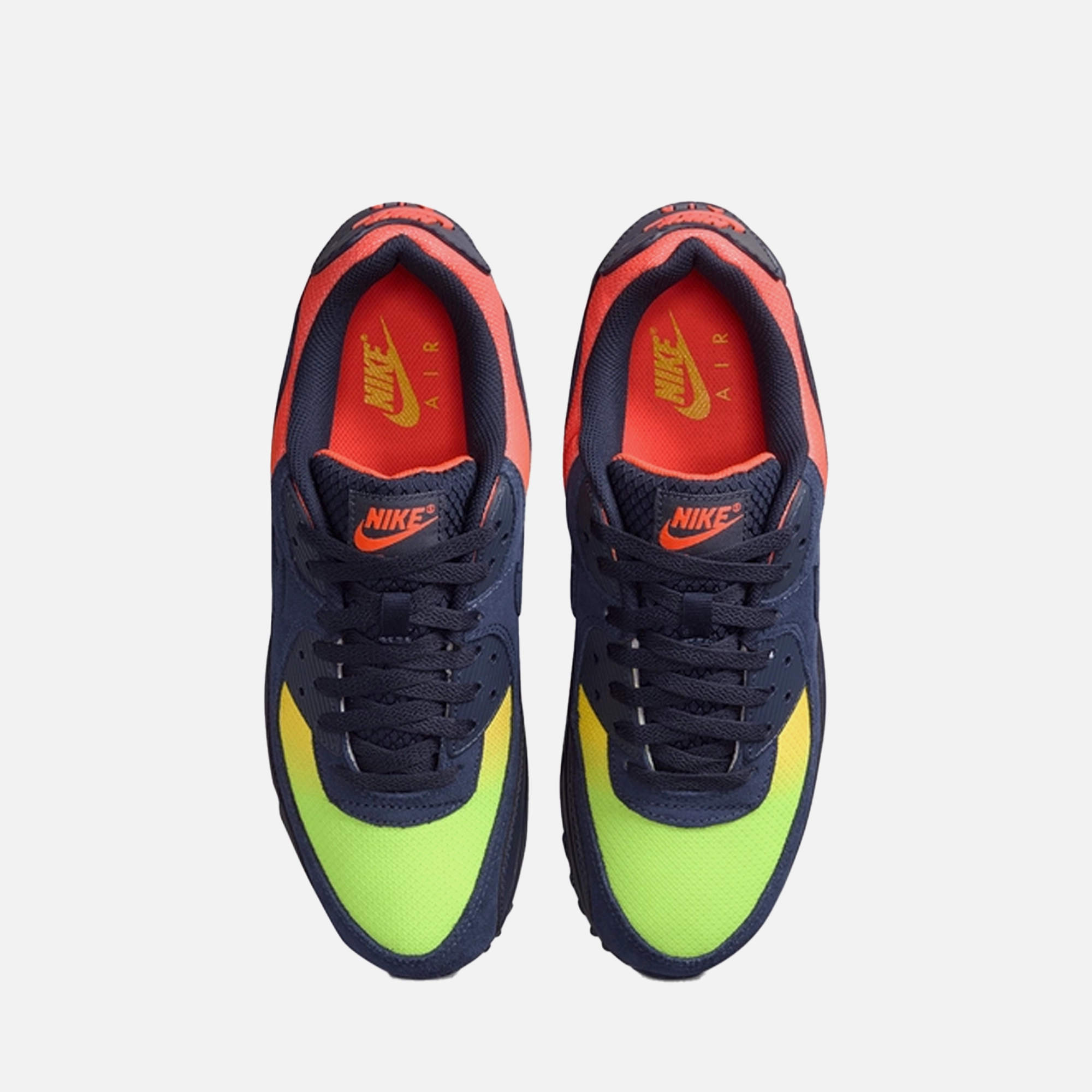 Nike Air Max 90 Lemon Venom/blackened Blue-hyper Crimson Sunny Wear