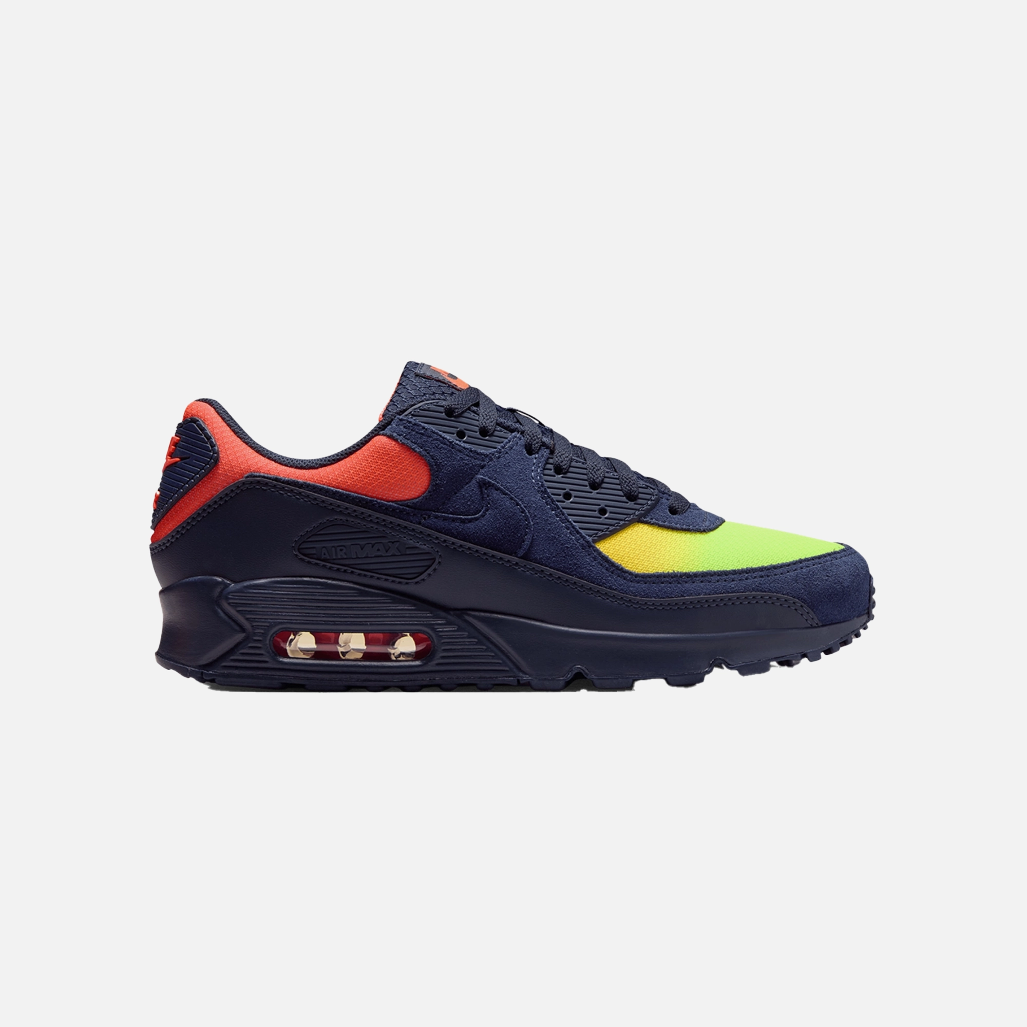 Busy Lifestyle Nike Air Max 90 Lemon Venom/blackened Blue-hyper Crimson