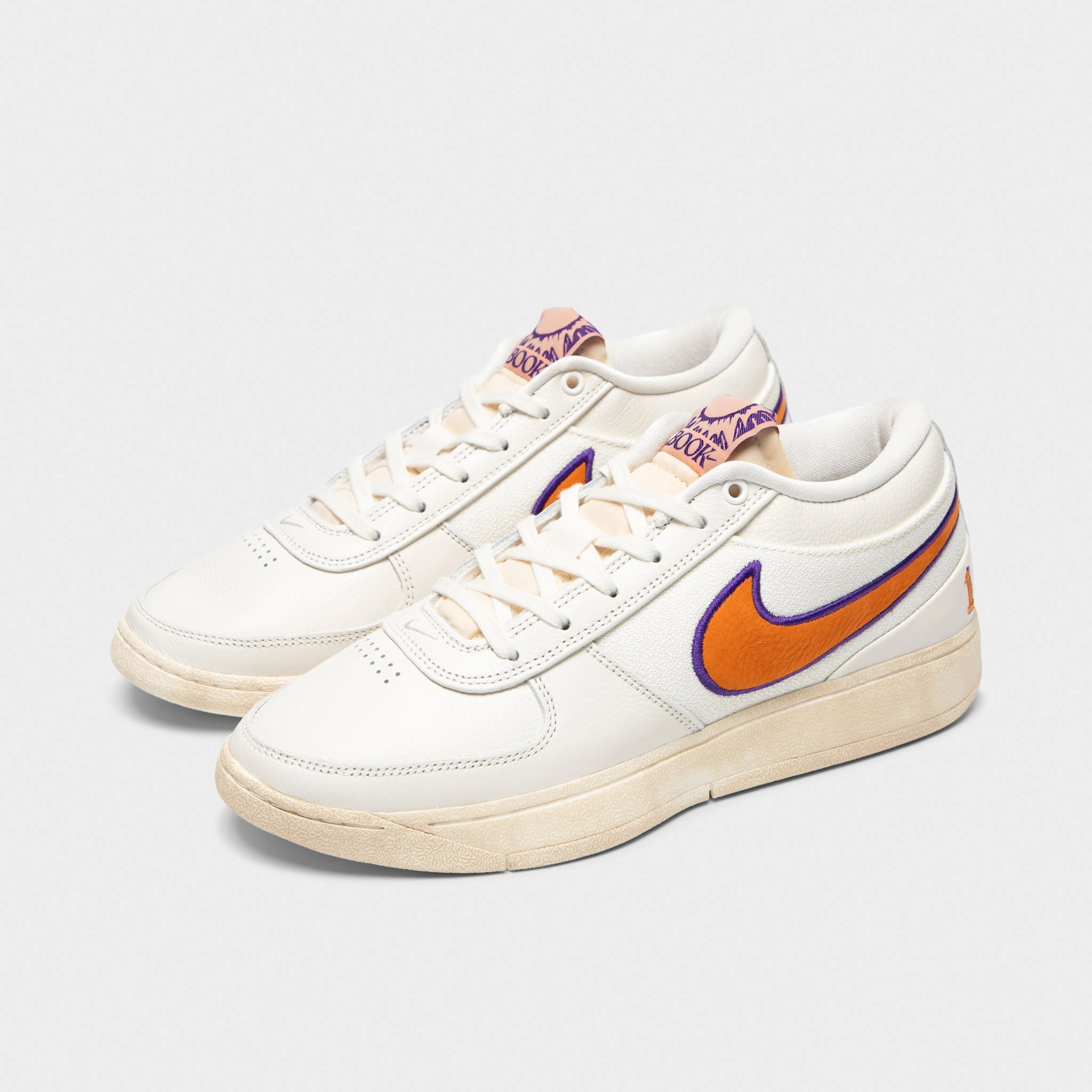 Nike Book 1 Sail / Clay Orange - Court Purple Training Focus Zone OpenToe