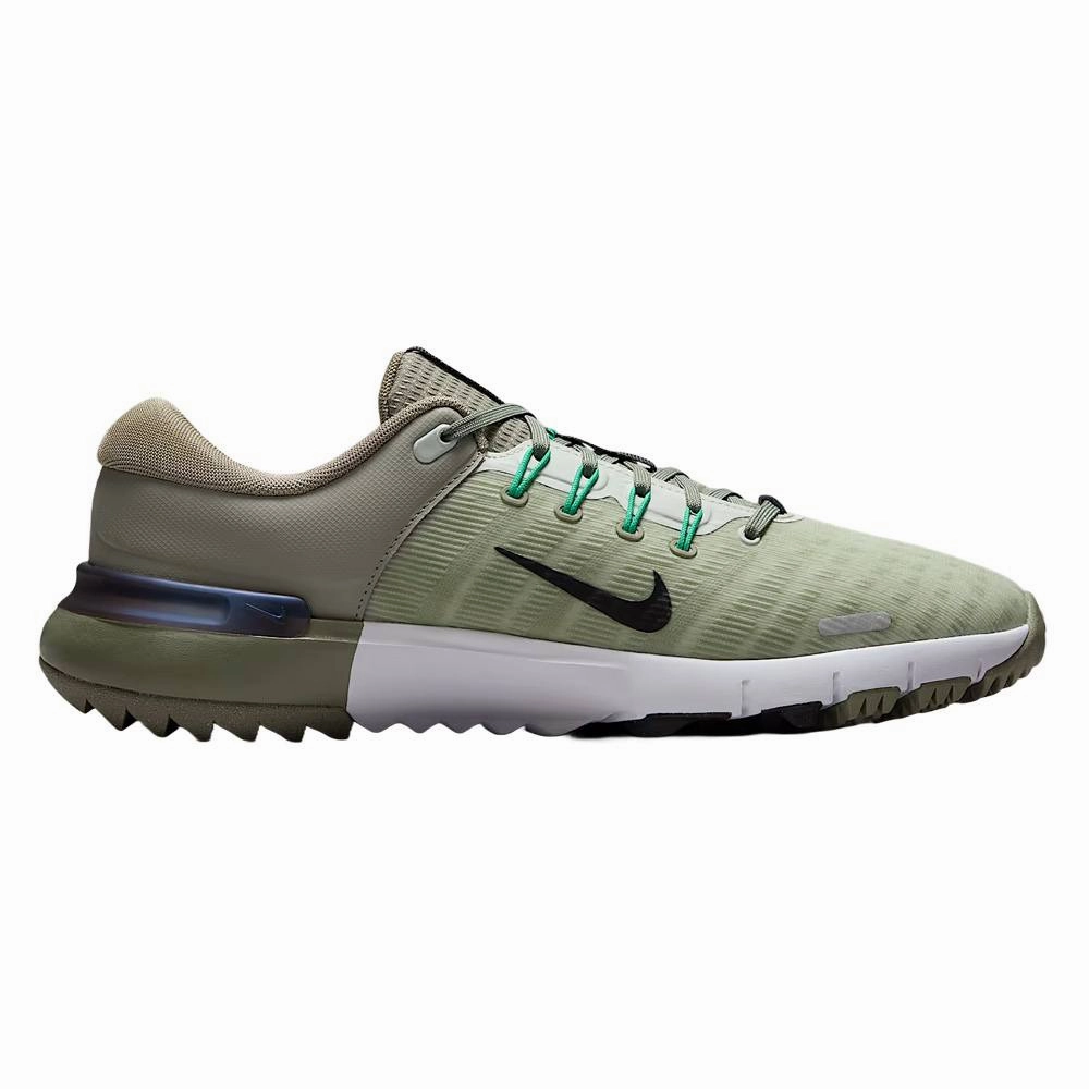 Nike Free NN Spikeless Golf Shoes Light Army/Light Silver/Black - SP25 Unisex Flexible Movement