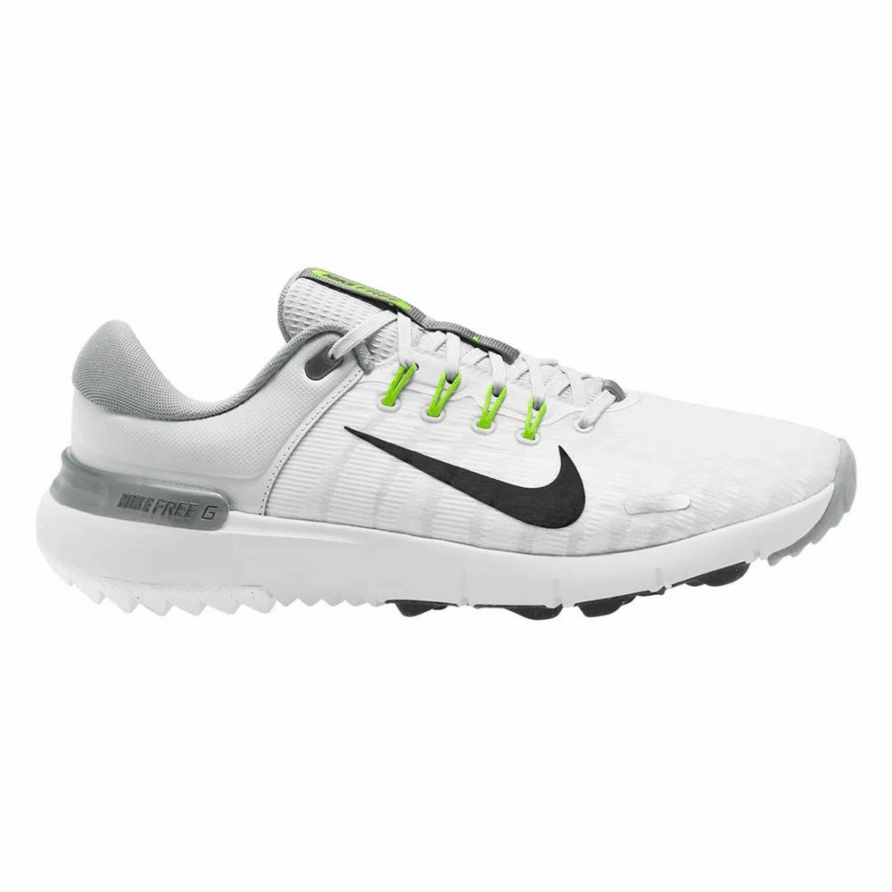 Nike Free NN Spikeless Golf Shoes White/Black/Pure Platinum/Wolf Gray - FW25 Unisex Max Drive