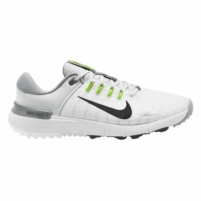 Nike Free NN Spikeless Golf Shoes White/Black/Pure Platinum/Wolf Gray - FW25 Unisex Mid Top Design Breathable Structure