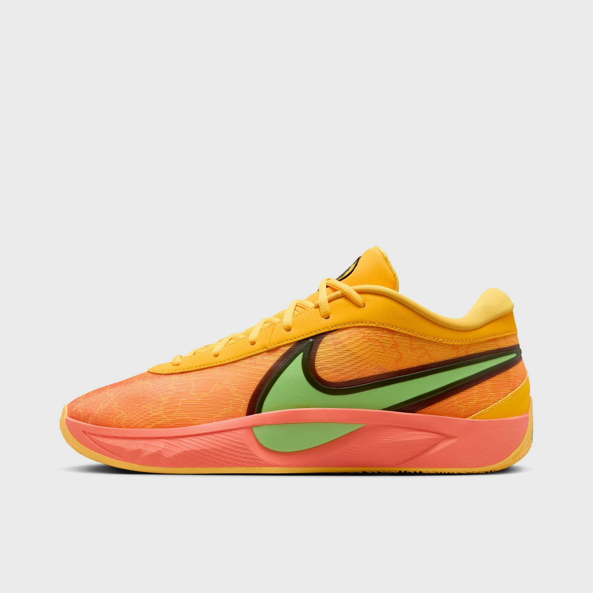 Sneakers Leather Upper Nike Giannis Freak 6 Light Wild Mango / Action Green - Black