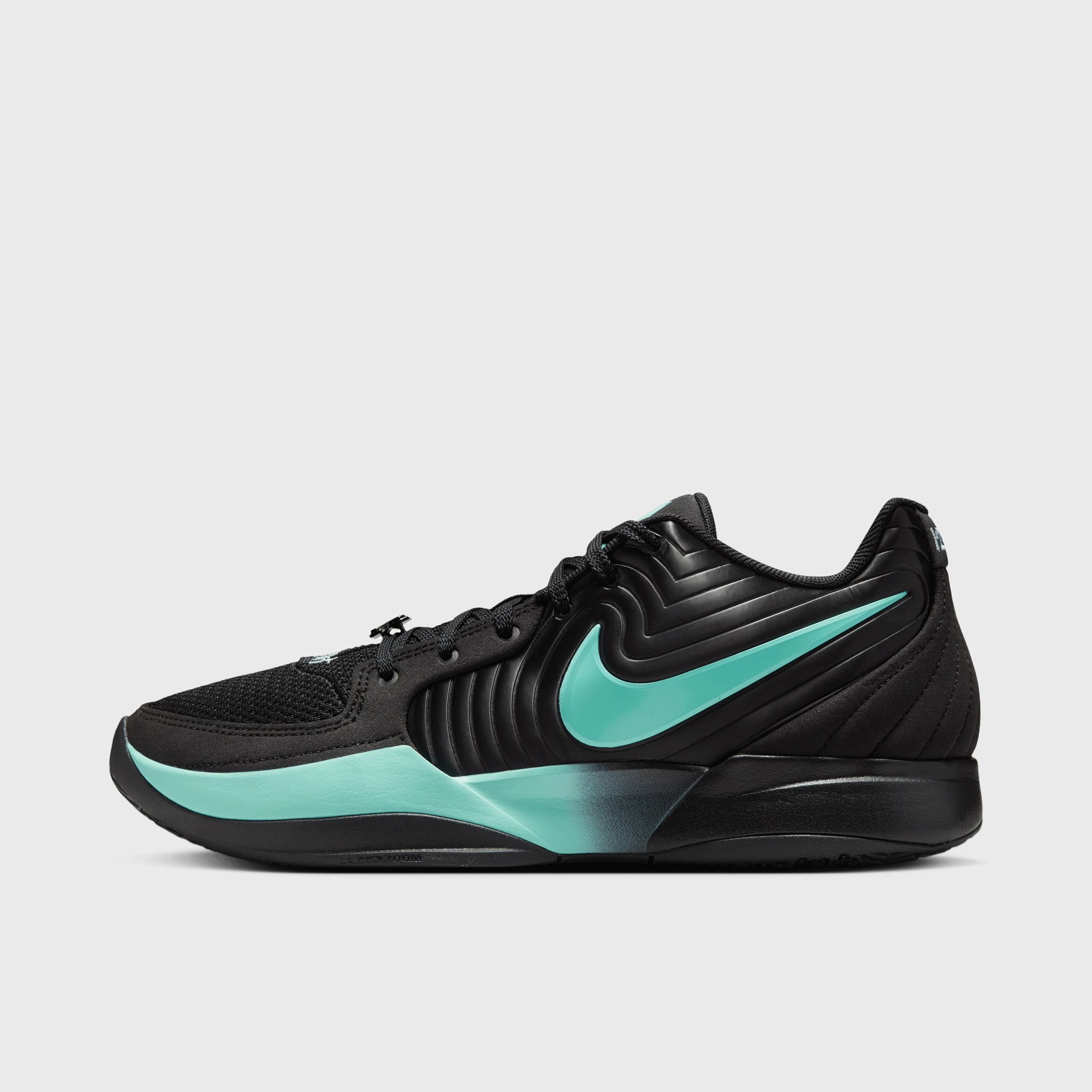 Nike Ja 2 Black / Bleached Turquoise - Cave Stone Enhanced Lateral Support Heat Sealed Reinforcement