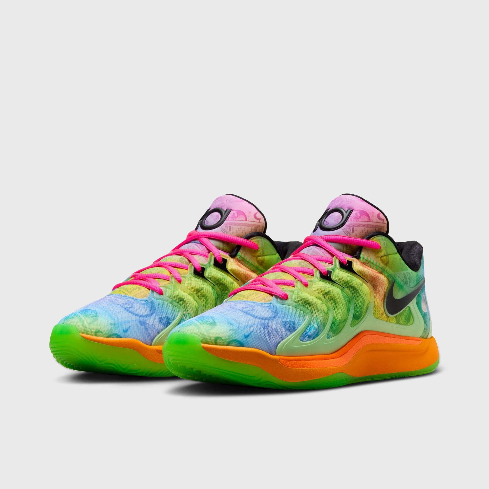 Nike KD17 Barely Volt / Baltic Blue - Hyper Pink Torsional Rigidity Tech Comfort Technology