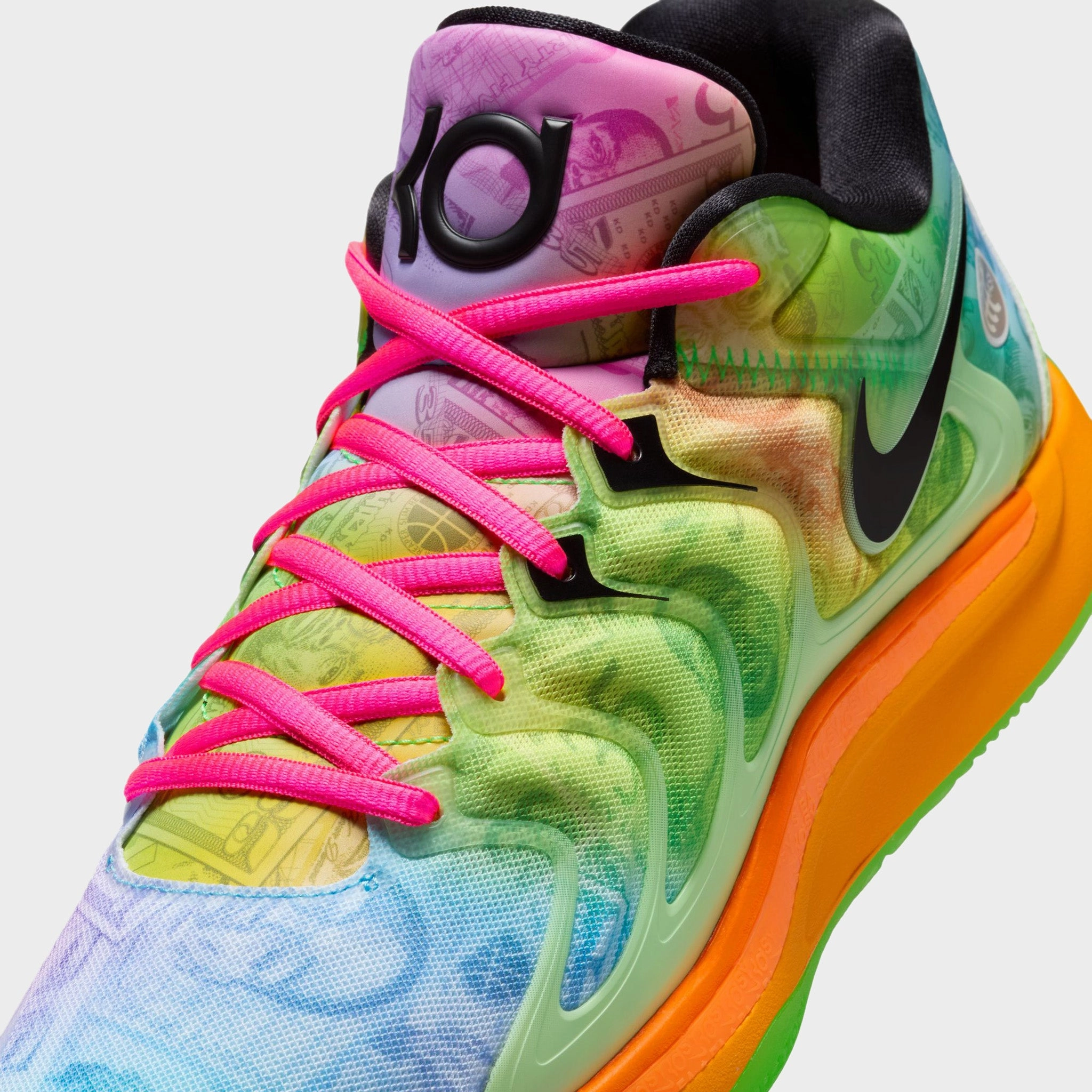 Nike KD17 Barely Volt / Baltic Blue - Hyper Pink Cushioning Pod Configuration