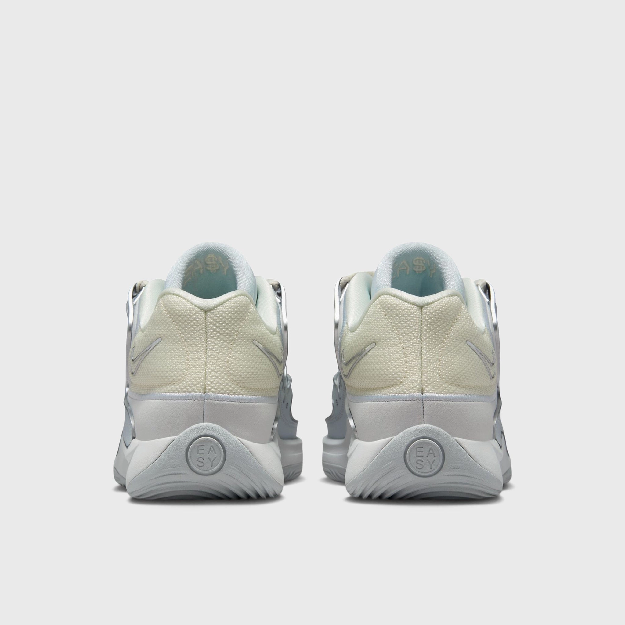 Nike KD18 Pure Platinum / Wolf Grey - Summit White Adaptive Lacing