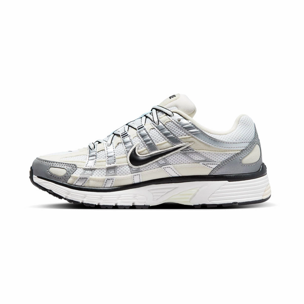 Nike P-6000 'Coconut Milk Metallic Silver' Women's Shoes running in different seasons Balanced Ride