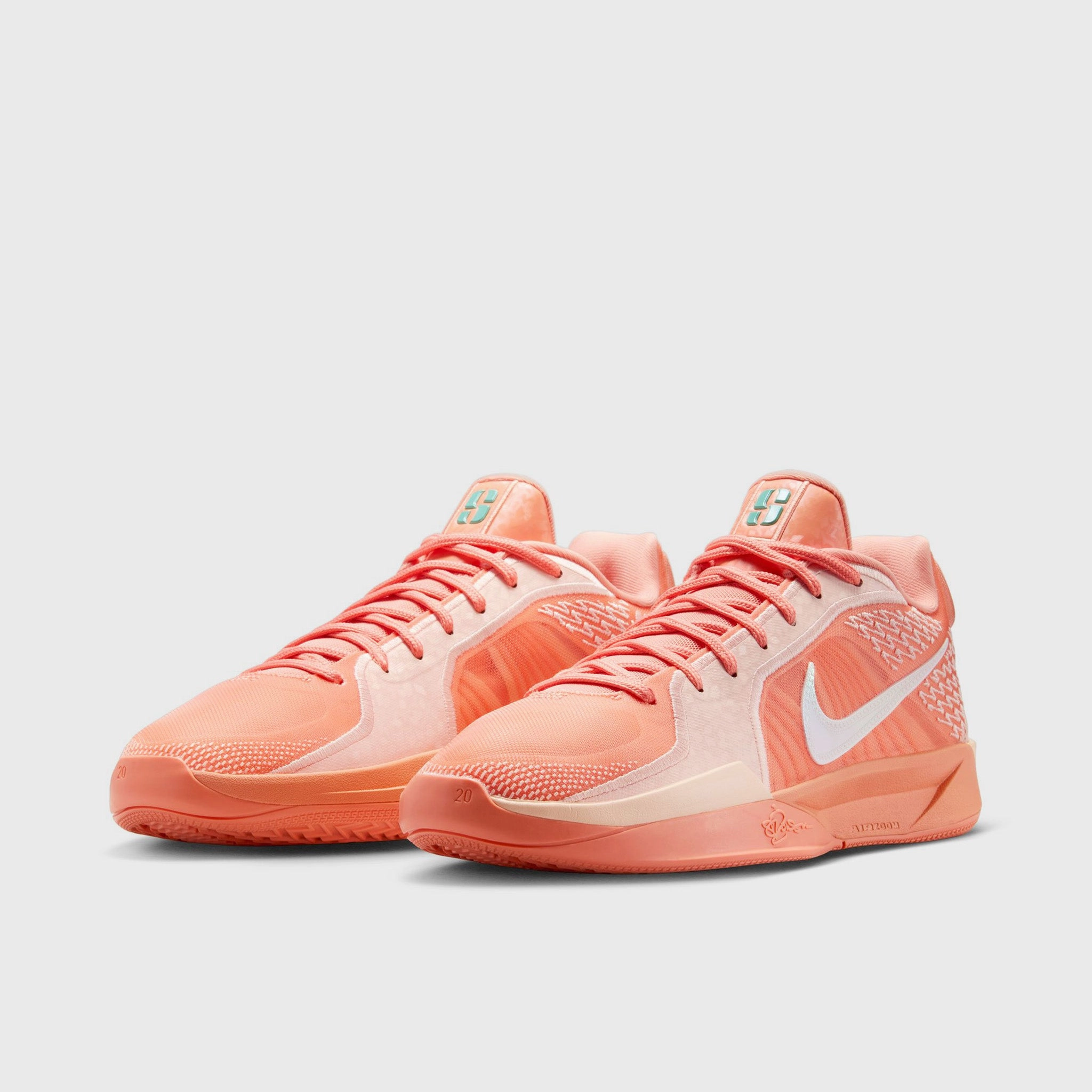 Thermal Regulating Lining Hyperlock Heel Stabilizer Nike Sabrina 2 Apricot Agate / Light Bone - Washed Coral