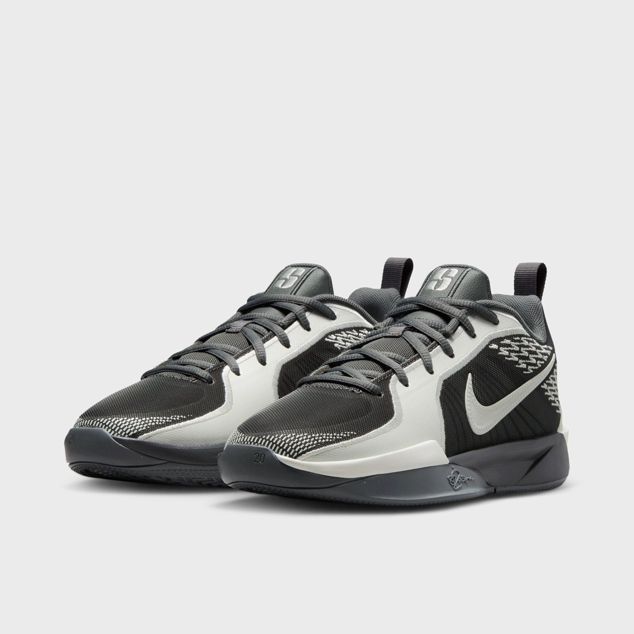 Nike Sabrina 2 GS Iron Grey / Sail - Hot Punch Orthopedic Footbed