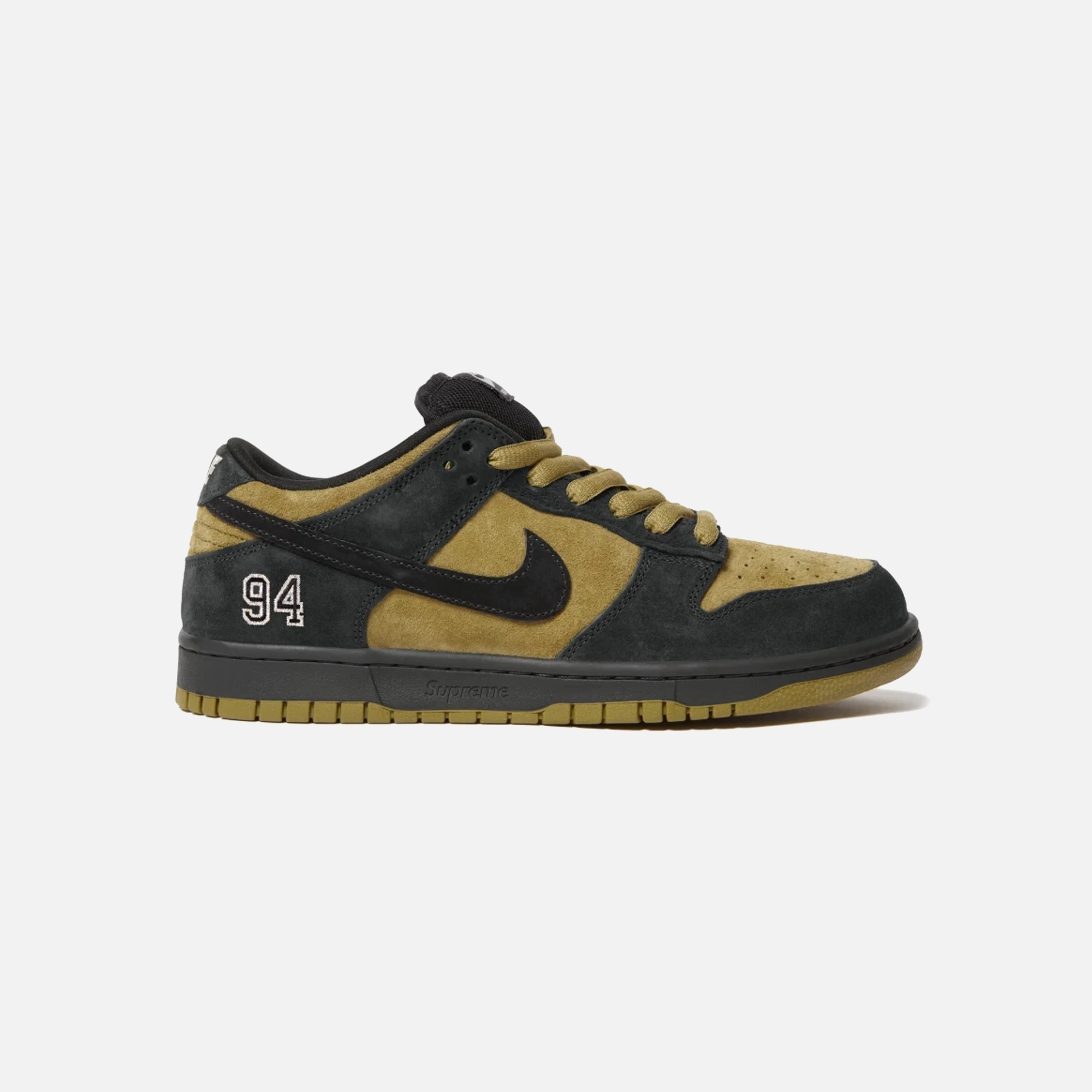 Functional Shoes Elastic Sides Nike SB Dunk Low Supreme 94 Camper Green